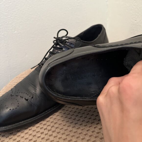 Belvedere Men’s Shoes Alligator & Calf Skin Leather Wingtip Dress Shoe, Black- 8